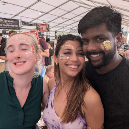 Face paint crown - blue