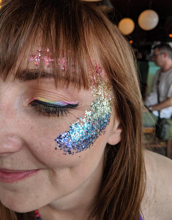 Face glitter - rainbow