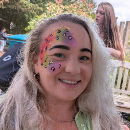 Face paint crown - blue