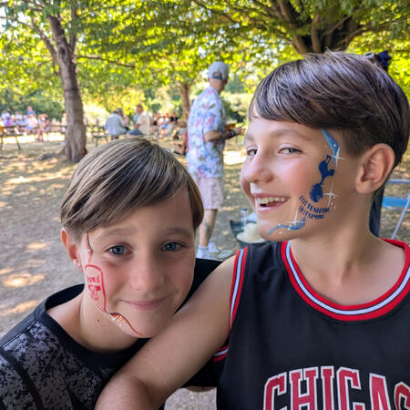 Face paint side piece - flower Face paint side piece flower