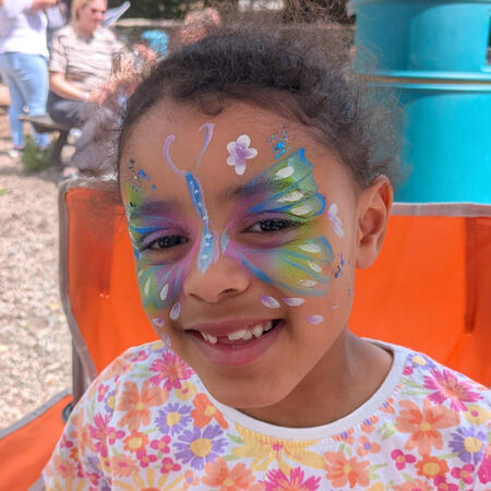 Face paint full face - butterfly