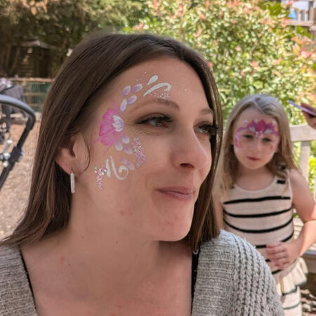 Face paint crown - blue