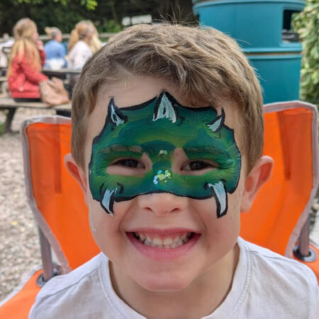 Face paint full face - butterfly